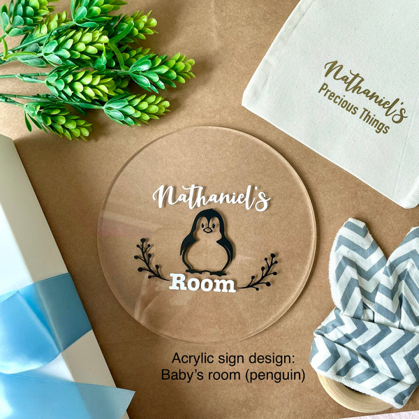 NEW! New Mom & Baby Dearest Gift Box (Fern Green) - for baby boy or girl