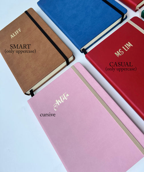 Imprinted Notebook (Thick) Gift Set - 5 Colours to choose from