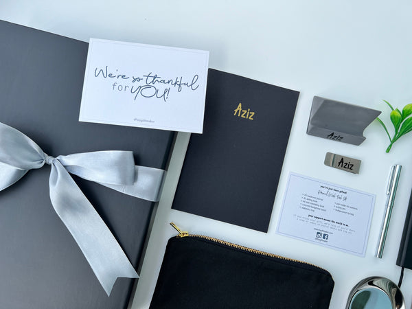 Personalised Work Desk Set