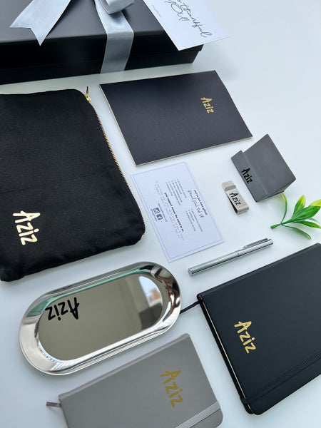 Personalised Work Desk Set