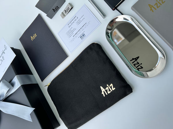Personalised Work Desk Set
