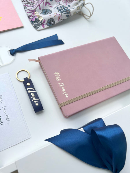 Journal Gift Set in Floral Blue + Pink