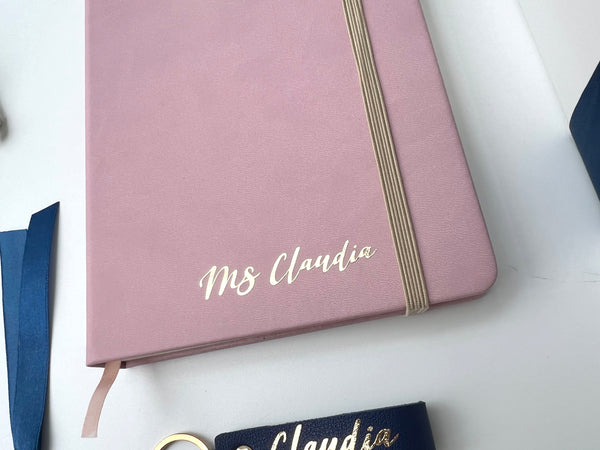 Journal Gift Set in Floral Blue + Pink