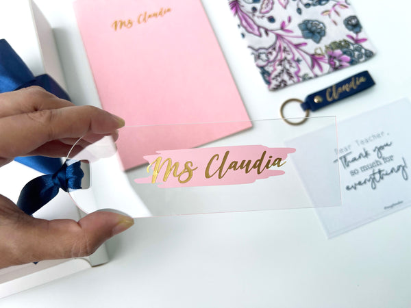 Journal Gift Set in Floral Blue + Pink