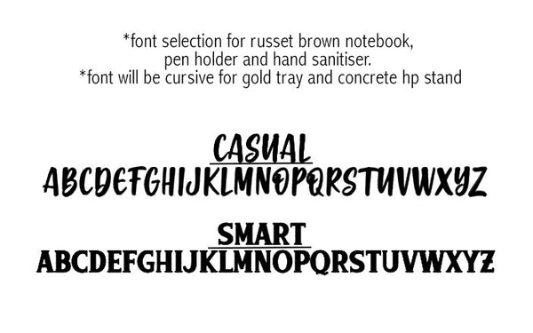 NEW! Russet Brown+Gold Personal Desk Set