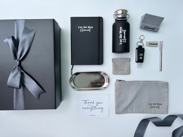 NEW! Premium LUXE Fresh Start Office Gift Set to Colleagues Black + Silver