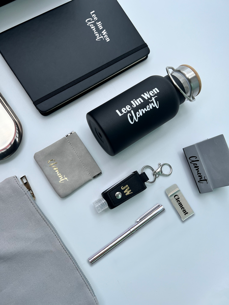NEW! Premium LUXE Fresh Start Office Gift Set to Colleagues Black + Silver