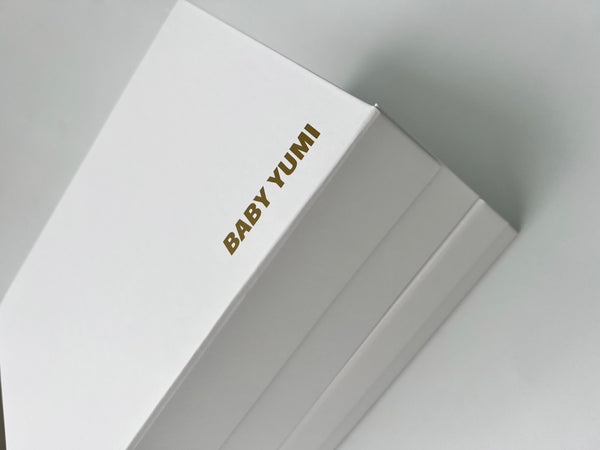 white magnetic gift box name words personalised custom customised singapore SG gift wrapping wrap service christmas gifting