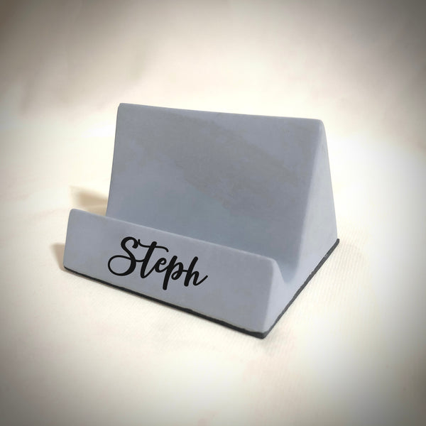 Personalised Concrete Handphone Stand