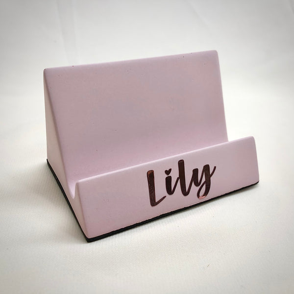 Personalised Concrete Handphone Stand