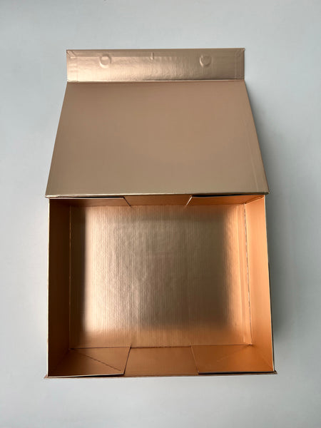 rose gold magnetic gift box personalised custom customised singapore SG gift wrapping wrap service christmas gifting