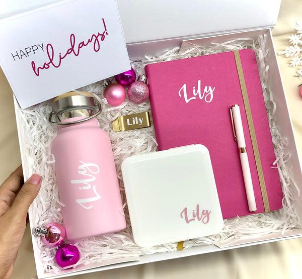 LUXE Personal Desk Set in Blush Gold