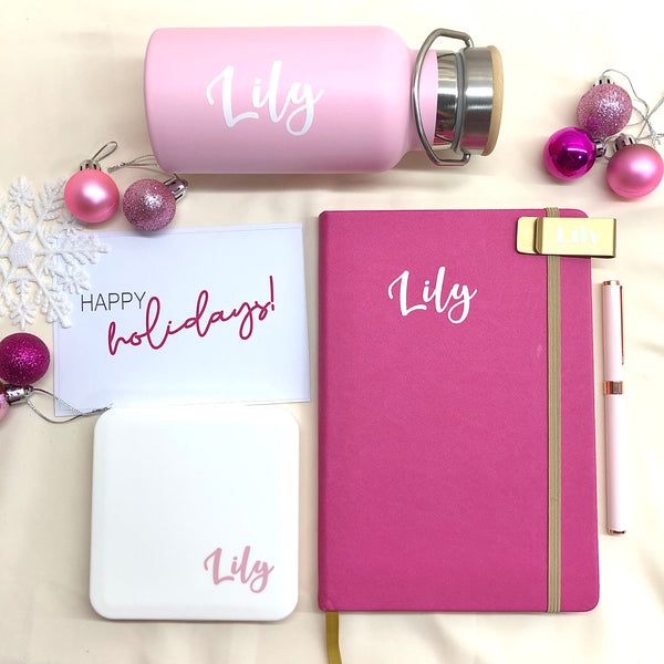 LUXE Personal Desk Set in Blush Gold