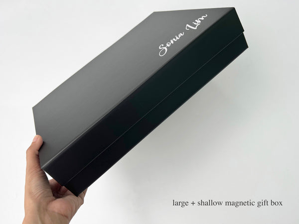 NEW! Large Personalised Magnetic Gift Box (Black)