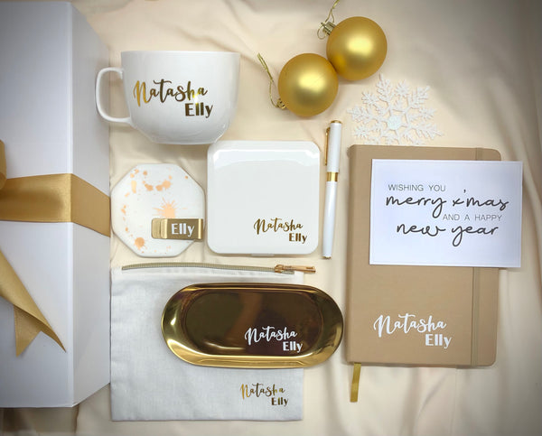 Premier LUXE Personal Desk Set in Nude Gold