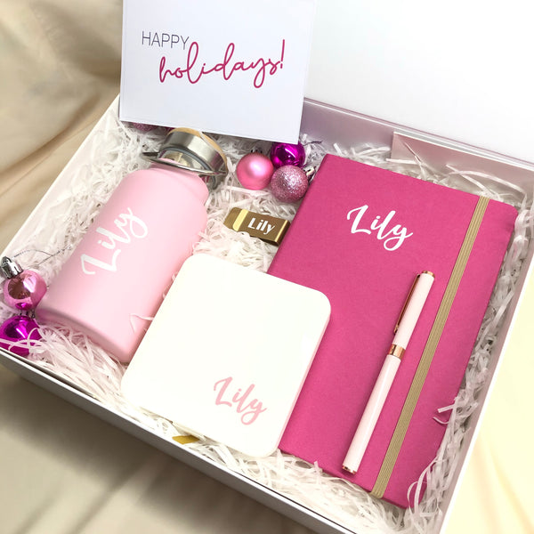 LUXE Personal Desk Set in Blush Gold
