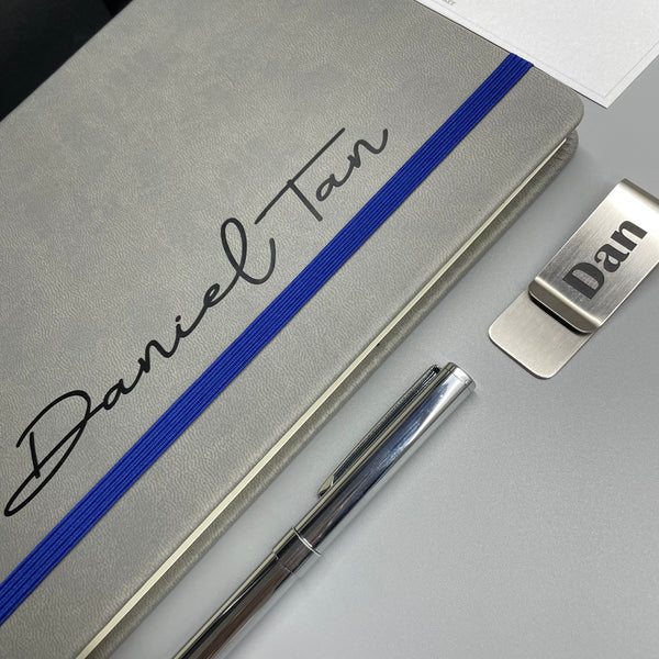 Journal Gift Set in Sleek Grey
