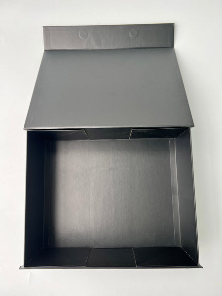 black magnetic gift box personalised custom customised singapore SG gift wrapping wrap service christmas gifting