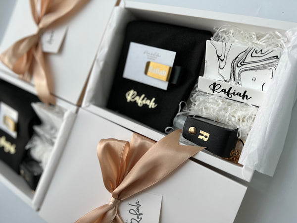 NEW! Marble+Black+Gold Personalised Essentials Kit for Her