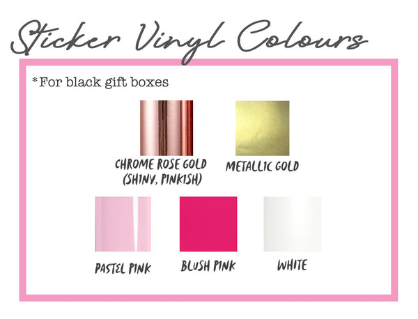 NEW! Large Personalised Magnetic Gift Box (Black)