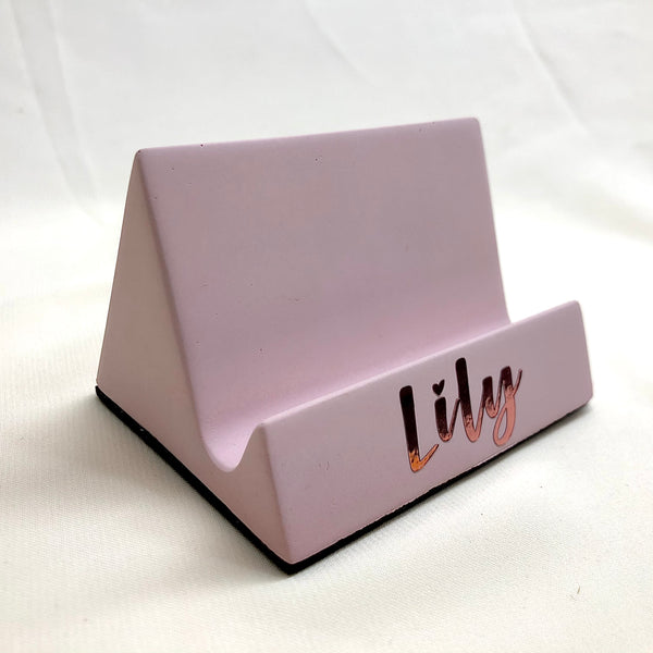 Personalised Concrete Handphone Stand