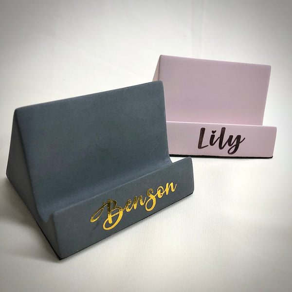 Personalised Concrete Handphone Stand