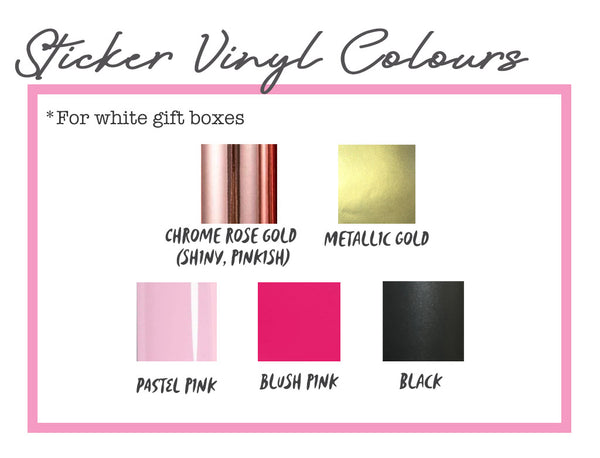 NEW! Large Personalised Magnetic Gift Box (White)
