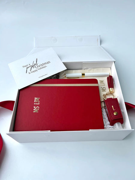NEW! Teacher’s Day Crimson Personal Notebook Set for Ladies on the Go
