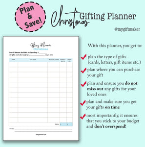 NEW! Christmas Gifting Planner [Instant download, Printable]