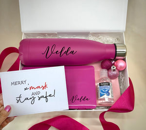 Wellness - Stay Hydrated and Safe Gift Set (*Pink and purple mask case sold out. Black low stock)