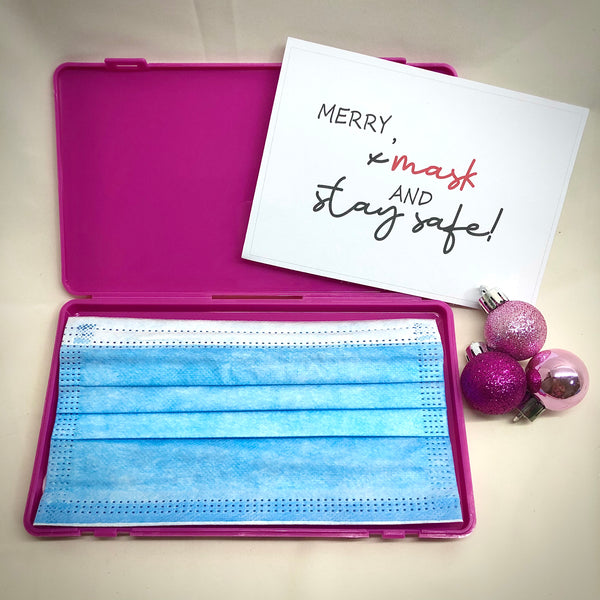 Wellness - Stay Hydrated and Safe Gift Set (*Pink and purple mask case sold out. Black low stock)